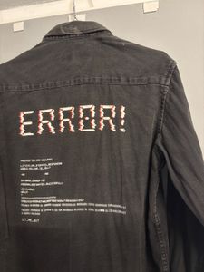 Graphic Print Denim Jacket