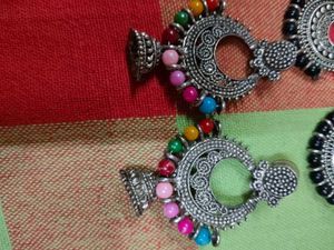 Boho Tribal Earrings and beautiful long necklace