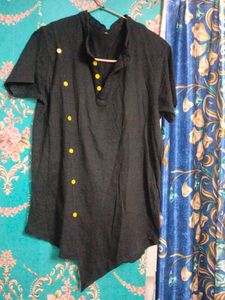 Men's Black Kurta
