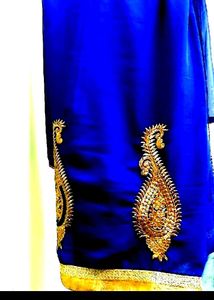 Royal Blue Saree(Completely New)