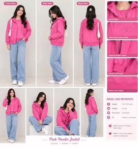 Pink Casual Jacket