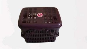 2 - Stylish Plastic Basket ( Colour May Vary)