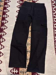 black cargo baggy pants for women