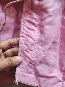 Baby Pink Color Sttiched Lahnga5 Miter  Flare,Blau