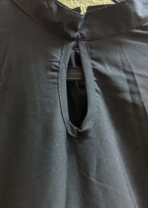 Black Kurti With Slit In The Front