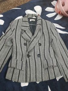 Striped Blazer - Stylish Outerwear