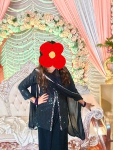 Designer Sequins Kurta Set with Dupatta