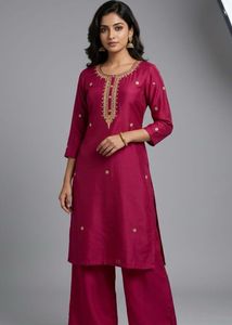 Elegant Embroidered Kurta Set