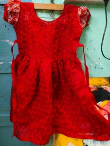 Beautiful Red Dress for Girls