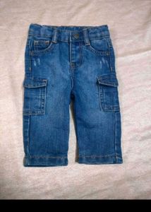 Kids Denim Cargo Shorts