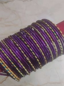 Beautiful Purple Bangles Set/3 dozen