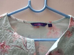 Floral Print Cotton Kurta