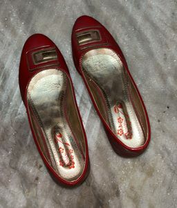 Red Wedge Heels