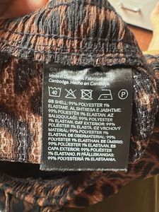 H&amp;M Leopard Print Wide Leg Pants