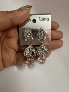 Sparkling Crystal Drop Earrings