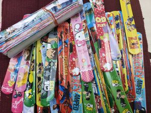 Cartoon Character Slap Bracelets Bundle