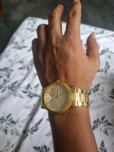 Gold Titan Watch (Negotiable)