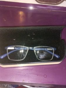 Stylish Blue & Silver Eyeglasses