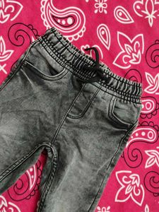 Toddler Boys Grey Wash Jeans