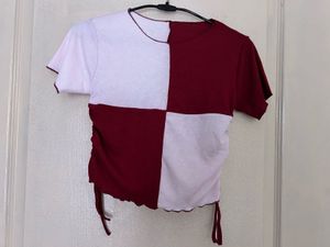 Two-Tone Checkerboard T-Shirt
