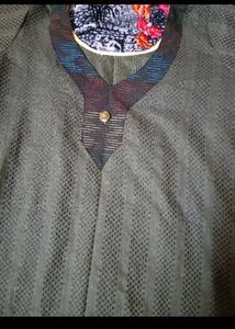 Olive Green Kurta Set