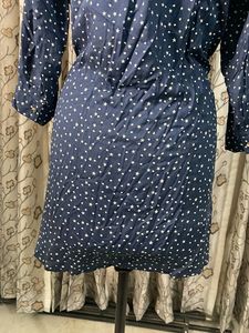 Blue Star Print Tunic Top
