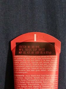 Glutathione Skin Lightening Face Wash