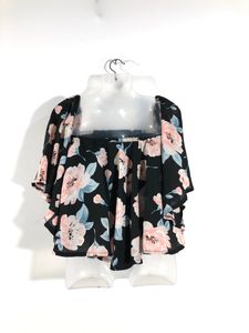 Black Printed Top(Women’s)