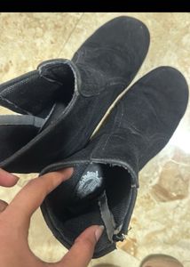 Black Suede Ankle Boots