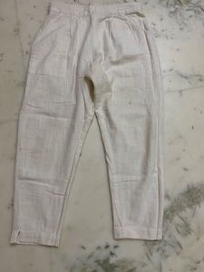 Blue short Kurta with white Pants