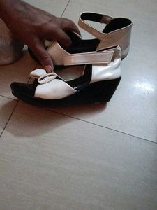 Fancy White Sandel for girls With Heels