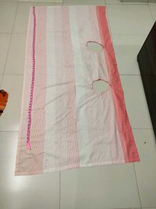 Beautiful Shrug Free Size Pink N White Colour