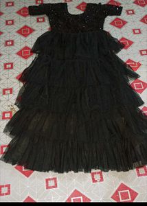 black gown