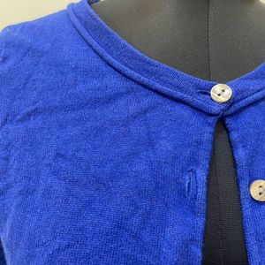 Blue Cropped Cover Up