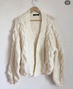 Chunky Cable Knit Cardigan