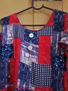 Patchwork Midi Sundress