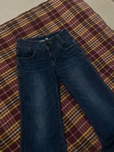 Women's Wide-Leg low waisted Denim Jeans