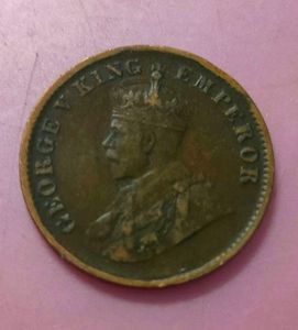 1912 One Quarter Anna 114 year old coin
