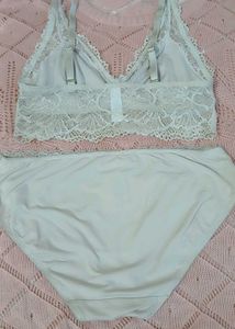 Lace Bralette with Matching Panty Set