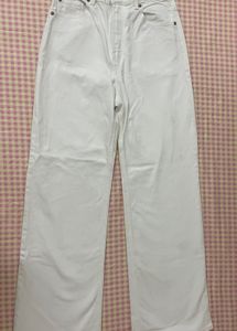 pure white casual denim