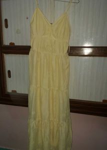 Yellow Tiered Maxi Dress