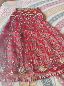Embroidered Red Lehenga Choli
