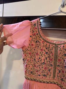 Pink Embroidered Kurti Sets
