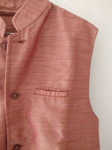 Cotton Silk Nehru Jacket