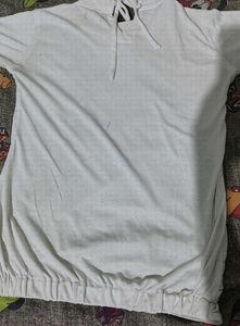 Stylish White Tunic with Pendant Detail