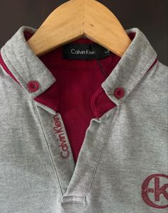 Calvin Klein Grey Polo Shirt