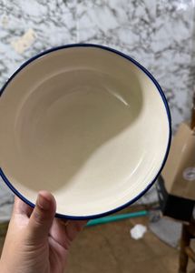 Blue Floral Ceramic Serving Bowl Nestasia
