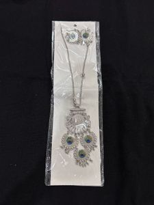 Morpankh Design Oxidised Silver Necklace Set