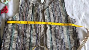 Boho Striped Ethnic Vest
