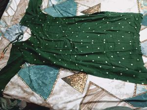 Green Bandhani Print Kurta